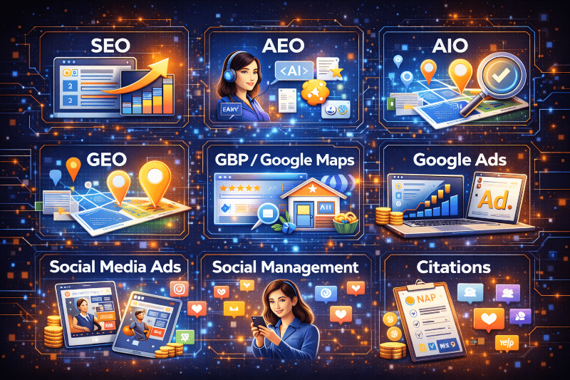 Digital marketing services visual